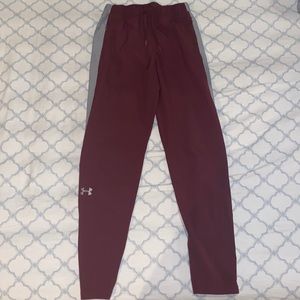 Dark Red Under Armour Sweatpants